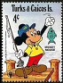 Turks and Caicos Isls 1979 Walt Disney 4 ¢ Multicolor Scott 404